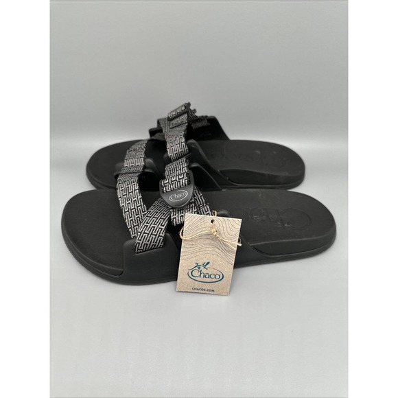 Chaco Chillos‎ Slide Black/Grey Comfort Sandal JCH108445 Men\'s US Sz 12 main image 4
